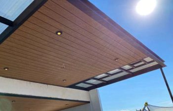 Techo de Deck Sintetico y Policarbonato
